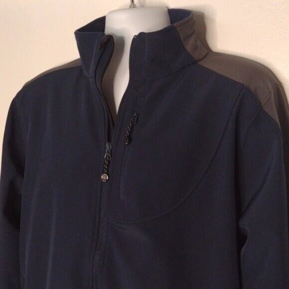 Black Diamond Grey Blue Soft Shell Midweight Winter Jacket Men Medium - Picture 3 of 12